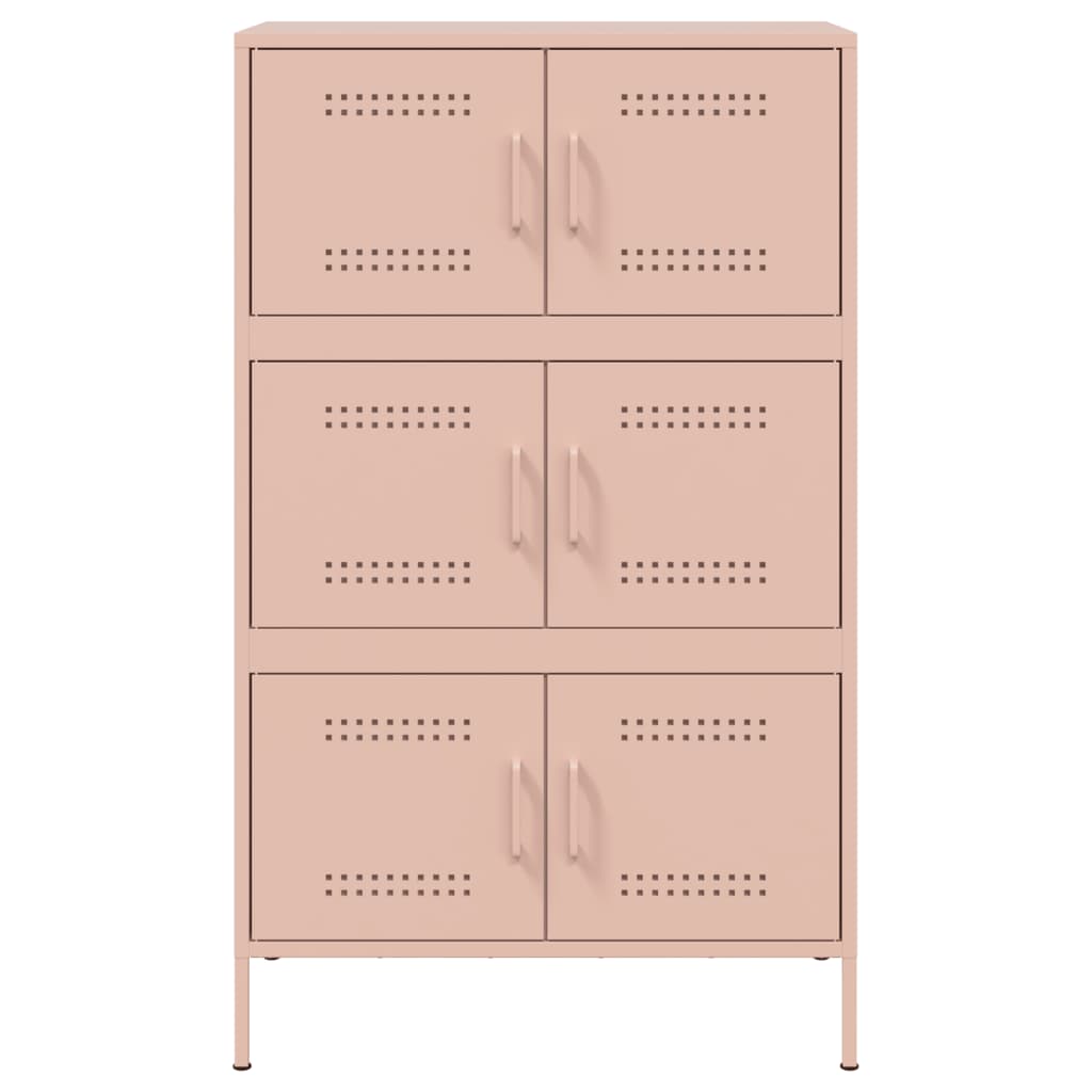 Highboard Rosa 68x39x113 cm Stahl