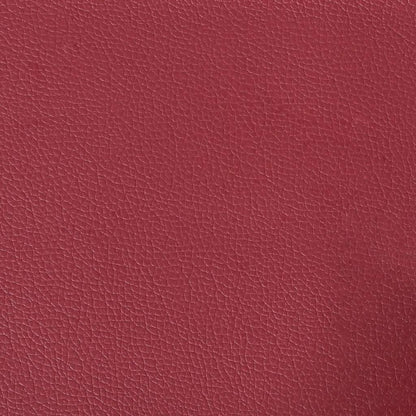 Chaiselongue mit Kissen Weinrot Kunstleder