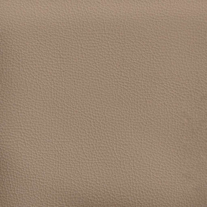 Chaiselongue mit Kissen Cappuccino Kunstleder