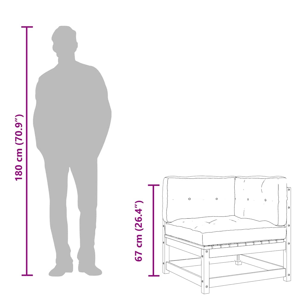 3-Sitzer-Sofa Dunkelgrau 210 cm Stoff
