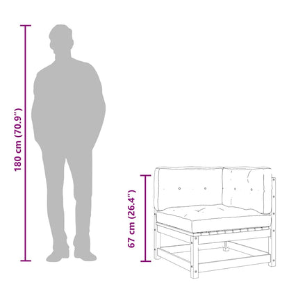 3-Sitzer-Sofa Dunkelgrau 210 cm Stoff