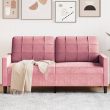 2-Sitzer-Sofa Rosa 140 cm Samt