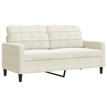 2-Sitzer-Sofa Creme 140 cm Samt