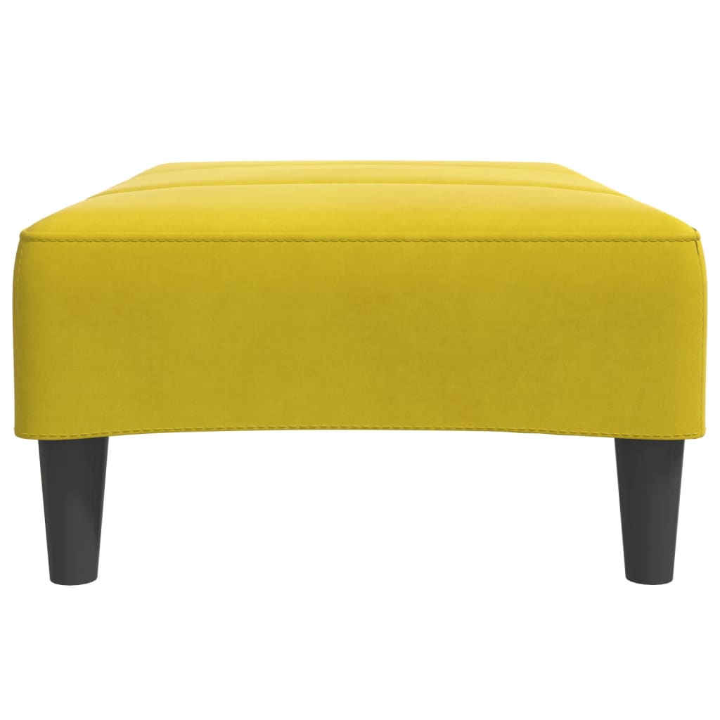 Fußhocker Gelb 77x55x31 cm Samt