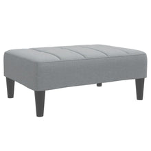 Fußhocker Hellgrau 77x55x31 cm Stoff