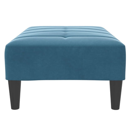Fußhocker Blau 77x55x31 cm Samt