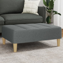 Fußhocker Dunkelgrau 77x55x31 cm Stoff