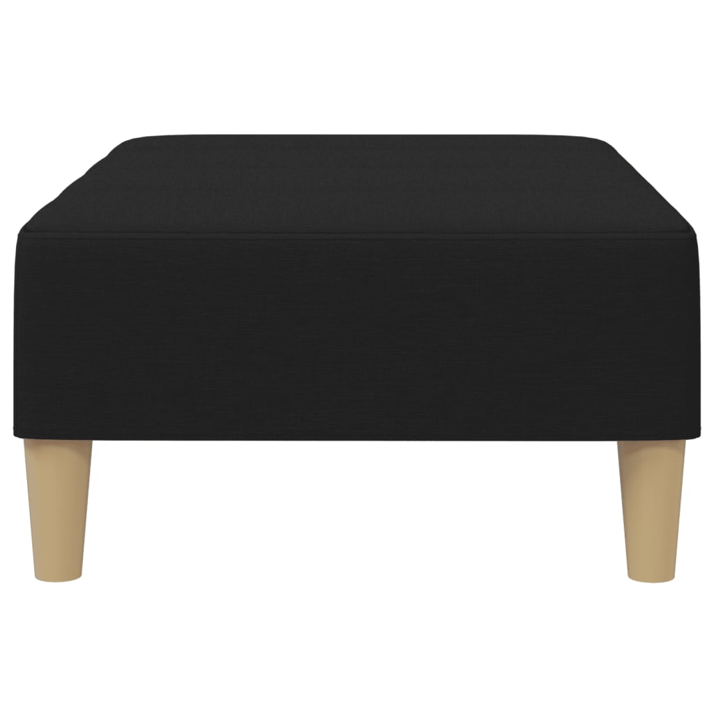 Fußhocker Schwarz 77x55x31 cm Stoff