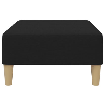 Fußhocker Schwarz 77x55x31 cm Stoff
