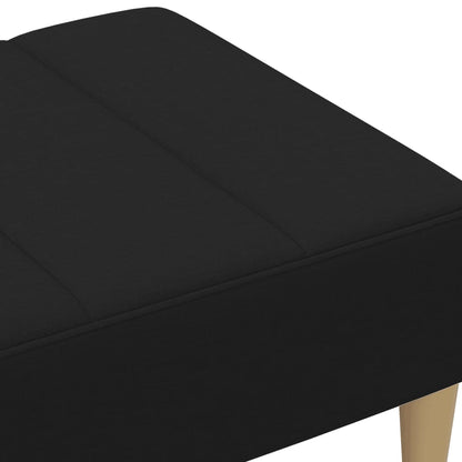 Fußhocker Schwarz 77x55x31 cm Stoff