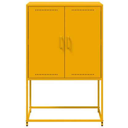 Highboard Senfgelb 68,5x38,5x107 cm Stahl