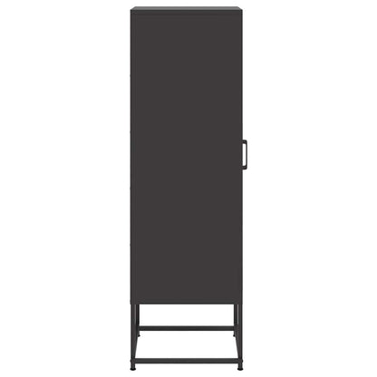 Highboard Schwarz 36x39x123 cm Stahl