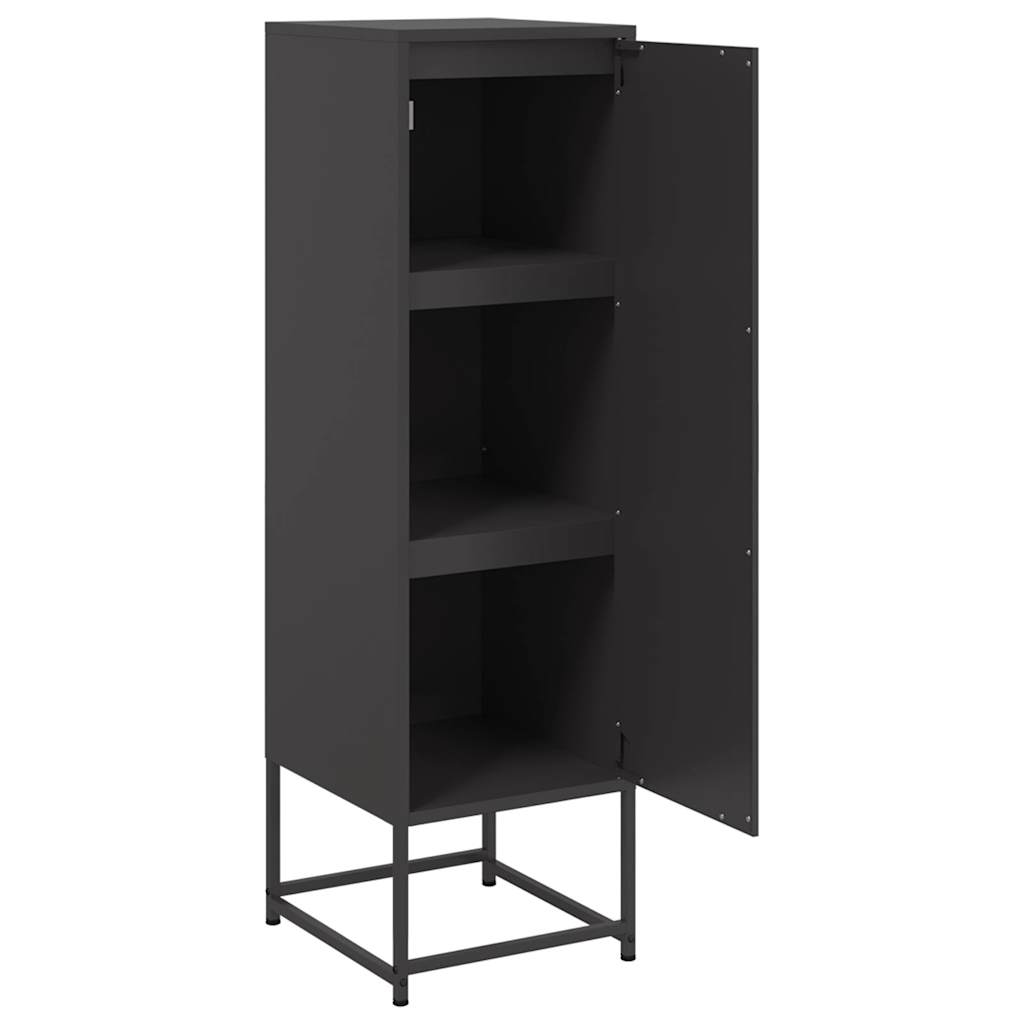Highboard Schwarz 36x39x123 cm Stahl
