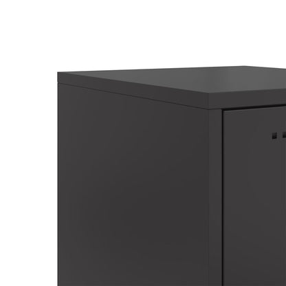 Highboard Schwarz 36x39x123 cm Stahl