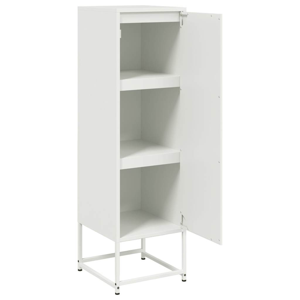 Highboard Weiß 36x39x123 cm Stahl
