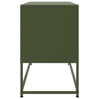 Highboard Weiß 36x39x107 cm Stahl