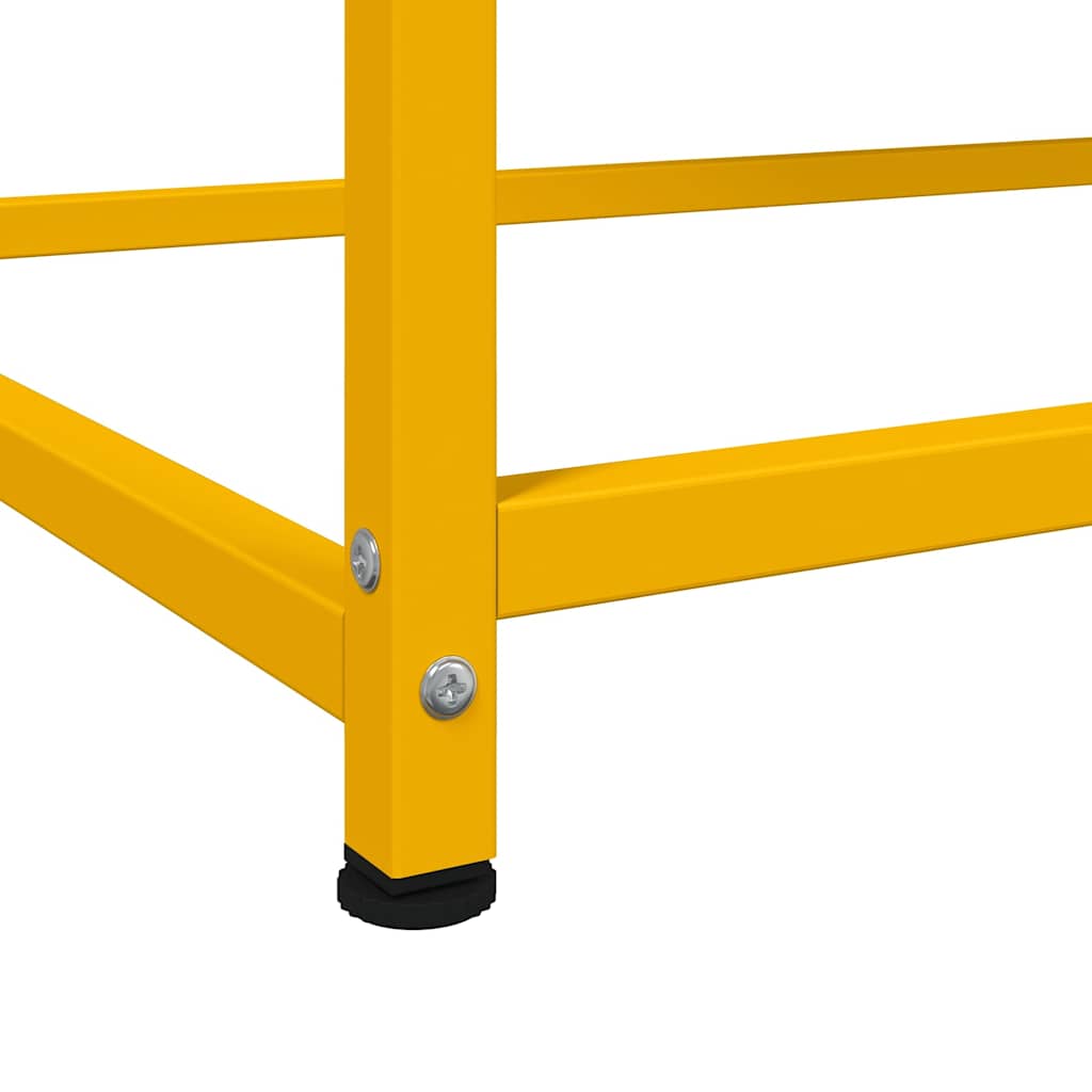 Highboard Senfgelb 100,5x39x107 cm Stahl