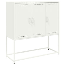 Highboard Weiß 100,5x39x107 cm Stahl
