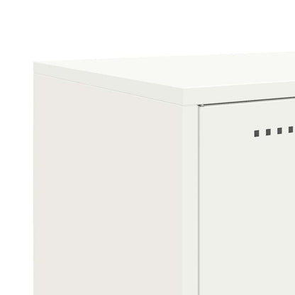 Highboard Weiß 100,5x39x107 cm Stahl