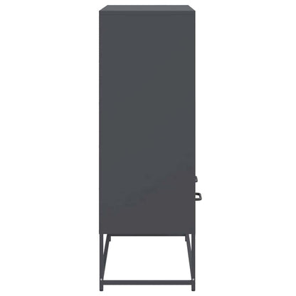 Highboard Anthrazit 68x39x111,5 cm Stahl