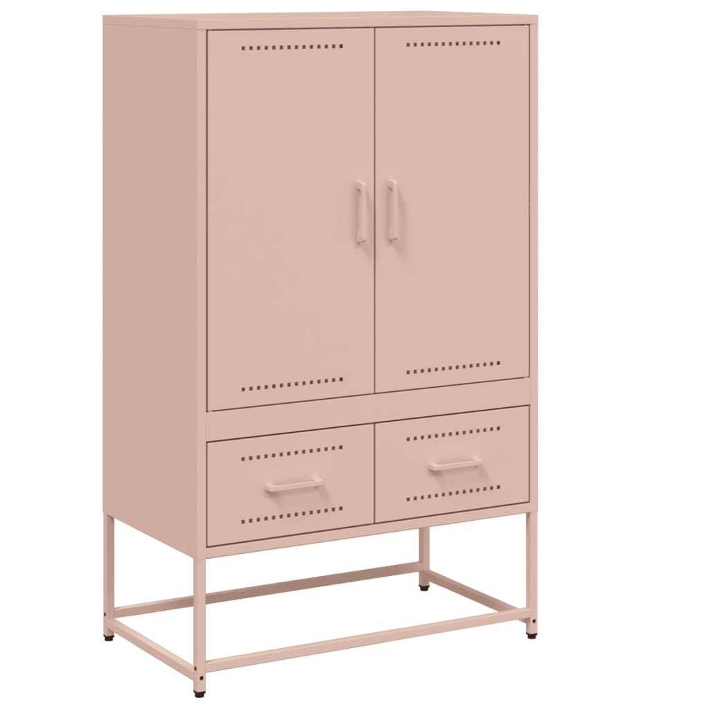 Highboard Rosa 68x39x111,5 cm Kaltgewalzter Stahl