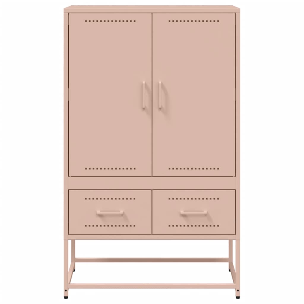 Highboard Rosa 68x39x111,5 cm Kaltgewalzter Stahl