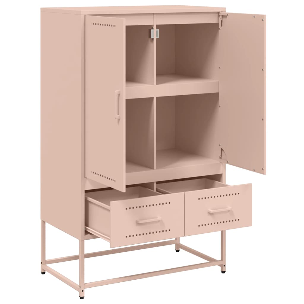 Highboard Rosa 68x39x111,5 cm Kaltgewalzter Stahl