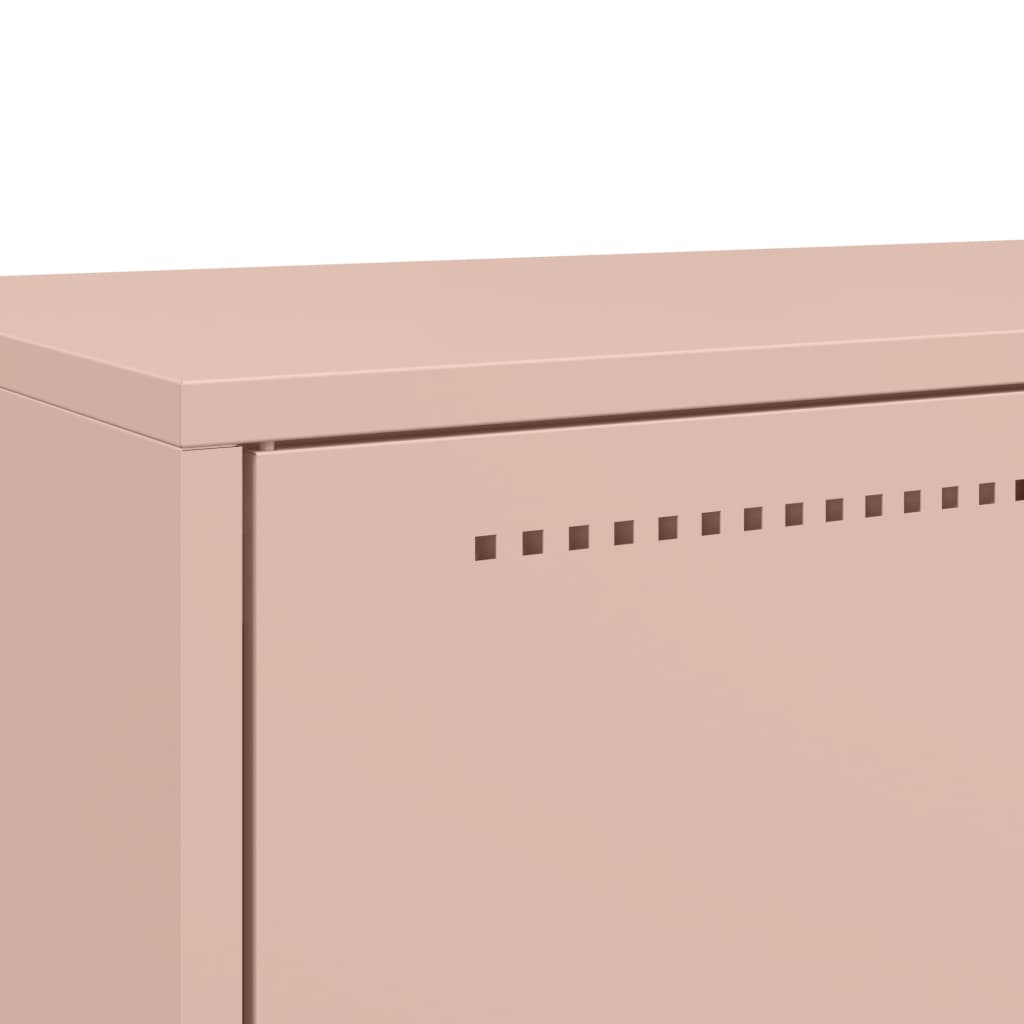 Highboard Rosa 68x39x111,5 cm Kaltgewalzter Stahl
