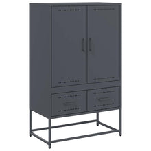 Highboard Anthrazit 68x39x111,5 cm Stahl