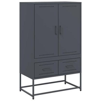 Highboard Anthrazit 68x39x111,5 cm Stahl