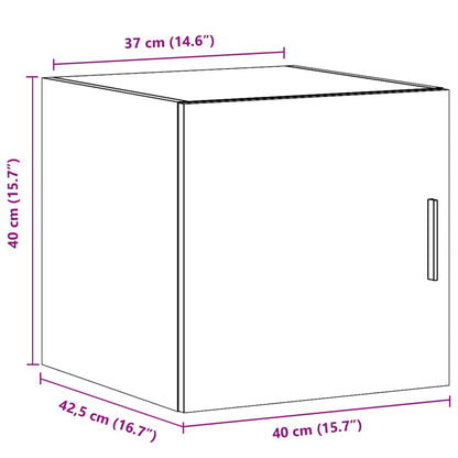 Wandschrank Braun Eichen-Optik 40x42,5x40 cm Holzwerkstoff