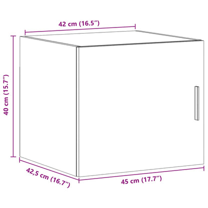 Wandschrank Grau Sonoma 45x42,5x40 cm Holzwerkstoff