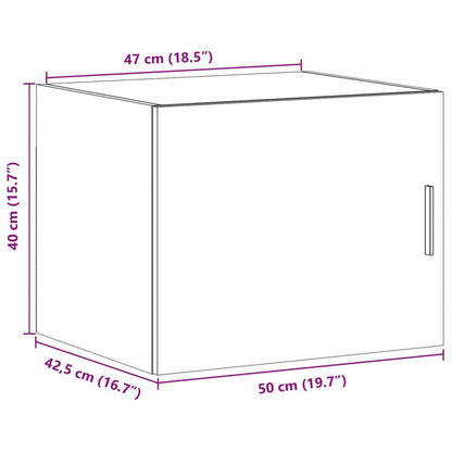 Wandschrank Braun Eichen-Optik 50x42,5x40 cm Holzwerkstoff