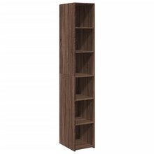 Highboard Braun Eichen-Optik 30x41x185 cm Holzwerkstoff