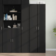Highboard Schwarz 30x42,5x185 cm Holzwerkstoff