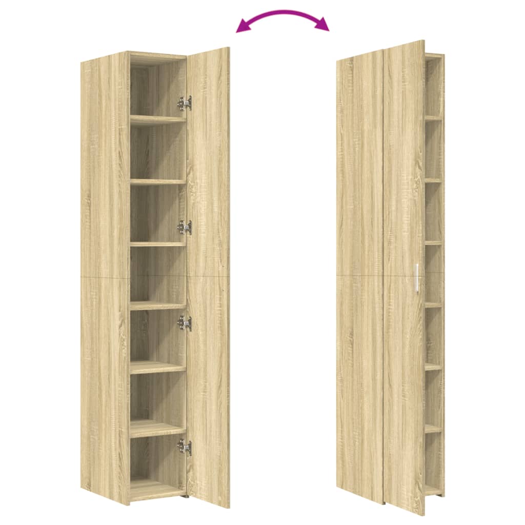 Highboard Sonoma-Eiche 30x42,5x185 cm Holzwerkstoff
