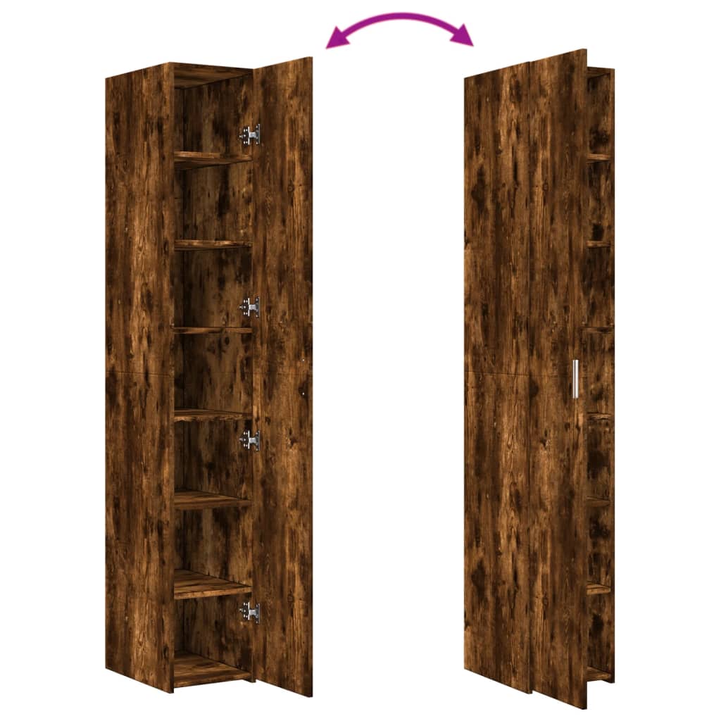 Highboard Räuchereiche 30x42,5x185 cm Holzwerkstoff