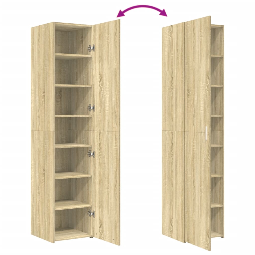 Highboard Sonoma-Eiche 40x42,5x185 cm Holzwerkstoff
