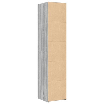Highboard Grau Sonoma 40x42,5x185 cm Holzwerkstoff
