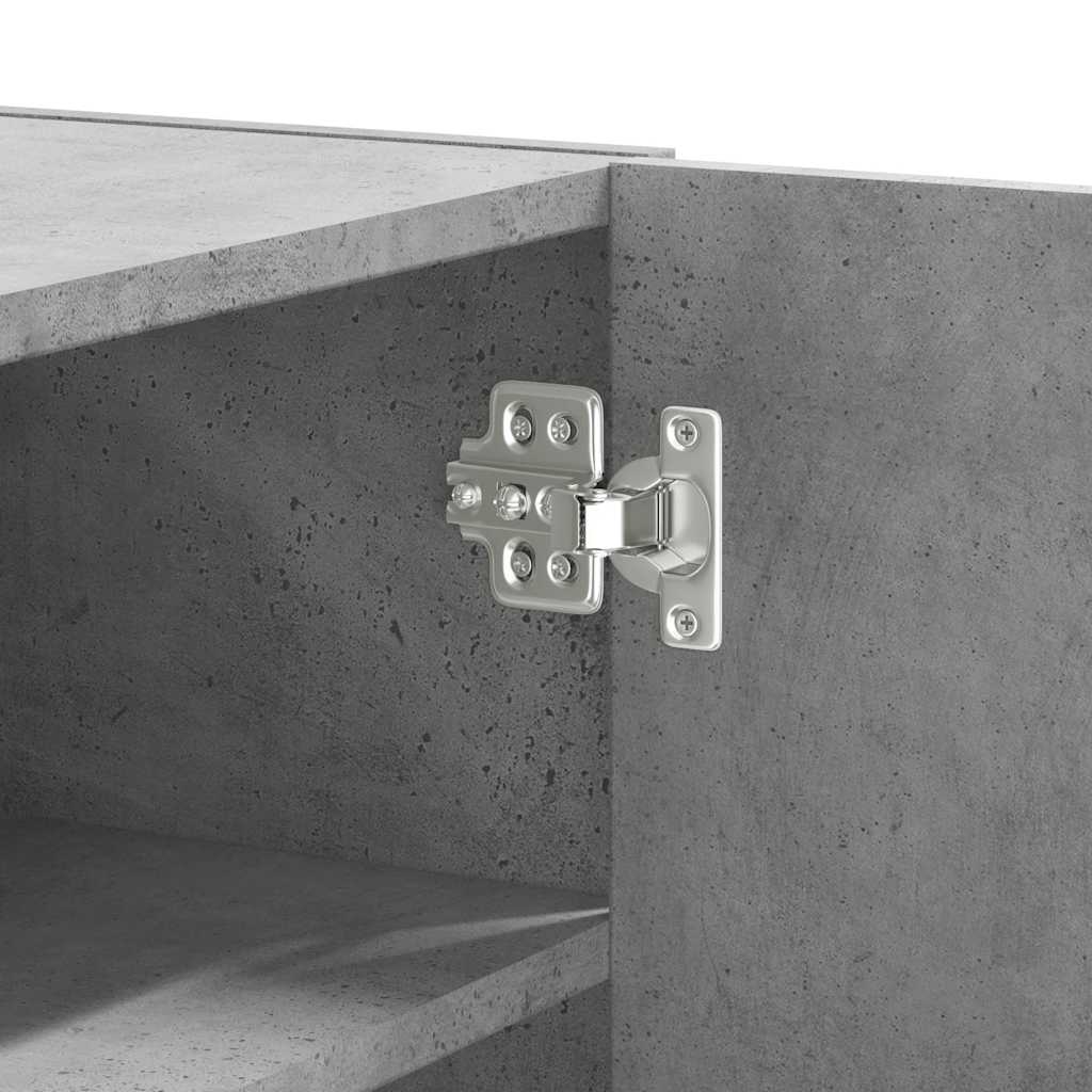 Wandregal Betongrau 75x35x60 cm Holzwerkstoff