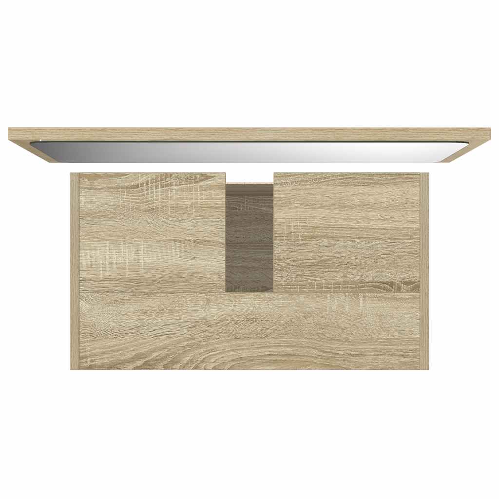 2-tlg. Badmöbel-Set Sonoma-Eiche Holzwerkstoff