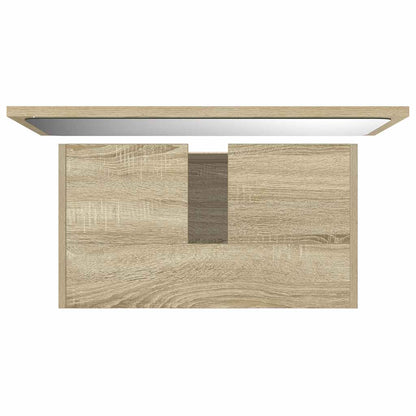 2-tlg. Badmöbel-Set Sonoma-Eiche Holzwerkstoff