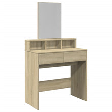 Schminktisch mit Spiegel Sonoma-Eiche 80x41x144,5 cm