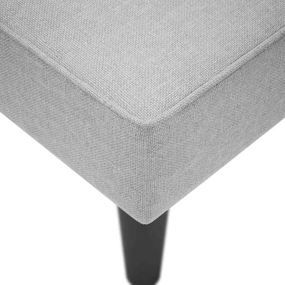 Chaiselongue mit Rechter Armlehne Wolkengrau Stoff