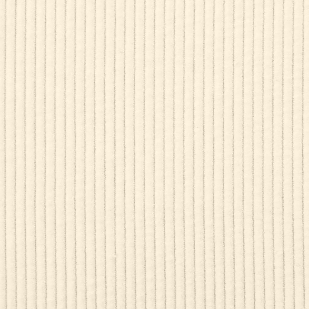 Chaiselongue mit Kissen Creme Cordstoff