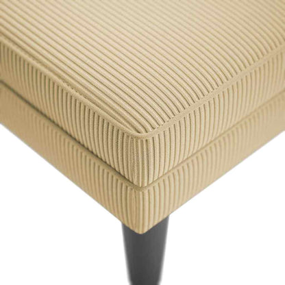 Chaiselongue mit Kissen Graugrün Cordstoff