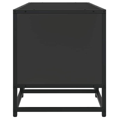 TV-Schrank Schwarz 160x35x41 cm Holzwerkstoff und Metall