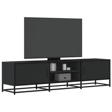 TV-Schrank Schwarz 160x35x41 cm Holzwerkstoff und Metall