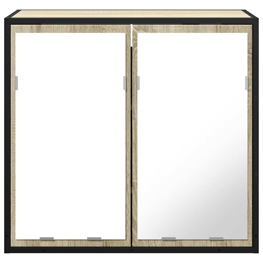 Badezimmer-Spiegelschrank Sonoma-Eiche 65 x 20 x 60 cm Holzwerkstoff