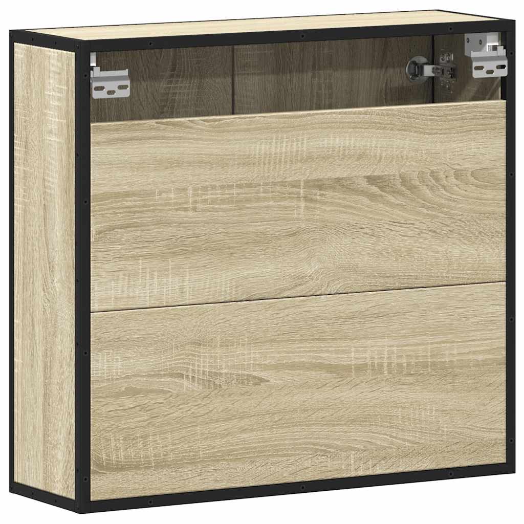 Badezimmer-Spiegelschrank Sonoma-Eiche 65 x 20 x 60 cm Holzwerkstoff